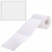Этикетка термотрансферная ПОЛУГЛЯНЕЦ (100х150 мм), 250 этикеток в ролике, прозрачная подложка из пленки, 114518