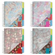 Блокнот МАЛЫЙ ФОРМАТ А6 115х152 мм, 150 л., гребень, пластик, клетка, BRAUBERG, «Кружево», 125389