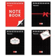 Блокнот МАЛЫЙ ФОРМАТ А6 108х146 мм, 48 л., гребень, мелованная картонная обложка, клетка, BRAUBERG, «Стиль», ассорти, 125697