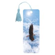 Закладка для книг 3D, BRAUBERG, объемная c движением «Орел», с декоративным шнурком-завязкой, 125750