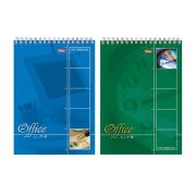 Блокнот А5 145х205 мм, 60 л., спираль, картон, жесткая подложка, клетка, HATBER, «Office Line», 004824, 60Б5В1сп