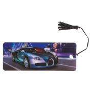 Закладка для книг с линейкой, 3D-объемная, BRAUBERG «Автомобиль мечты», с декоративным шнурком, 128101