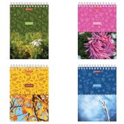 Блокнот А5 146х205 мм, 60 л., гребень, картон, жесткая подложка, клетка, BRAUBERG, «Четыре сезона», 129811