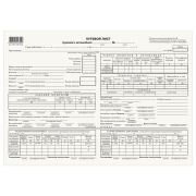 Бланк бухгалтерский типографский «Путевой лист грузового автомобиля с талоном», А4 (198х275 мм), СПАЙКА 100 шт., 130137