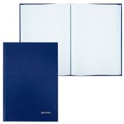 Книга учета 208 л., клетка, твердая, бумвинил, блок офсет, А4 200х290 мм, BRAUBERG, 130184