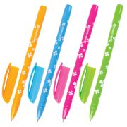 Ручка шариковая масляная BRAUBERG «FRUITY SF», СИНЯЯ, с узором, узел 1 мм, линия письма 0,5 мм, 142653