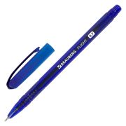 Ручка шариковая масляная BRAUBERG «Flight», СИНЯЯ, корпус синий, узел 0,7 мм, линия письма 0,35 мм, 143343, OBP369