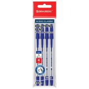 Ручки шариковые BRAUBERG «M-500 CLASSIC», НАБОР 4 шт., СИНИЕ, узел 0,7 мм, линия письма 0,35 мм, 143453