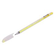 Ручка гелевая CROWN «Hi-Jell Pastel», ЖЕЛТАЯ ПАСТЕЛЬ, узел 0,8 мм, линия письма 0,5 мм, HJR-500P