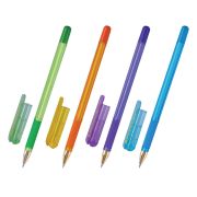 Ручка шариковая масляная с грипом MUNHWA «MC Gold LE», СИНЯЯ, корпус ассорти, узел 0,5 мм, MCL-02