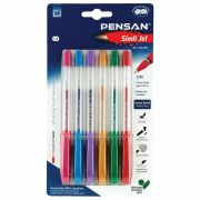 Ручки гелевые PENSAN «Glitter Gel», НАБОР 6 ЦВЕТОВ, чернила с блестками, узел 1 мм, линия письма 0,5 мм, 2280/B6