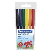 Фломастеры BRAUBERG «Wonderful butterfly», 6 цветов, вентилируемый колпачок, пластиковая упаковка, увеличенный срок службы, 150521