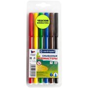 Фломастеры 6 ЦВЕТОВ CENTROPEN «Washable», смываемые, вентилируемый колпачок, 7790/6TP, 777900685