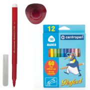 Фломастеры 12 ЦВЕТОВ CENTROPEN «Just Perfect», смываемые, устойчивы к высыханию, 2510/12KK, 725101201