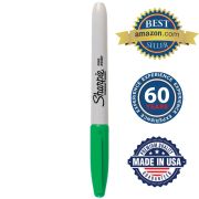 Маркер перманентный SHARPIE (США) ЗЕЛЕНЫЙ, «Fine», круглый наконечник, 1 мм, S0810960