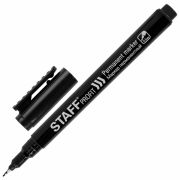 Маркер перманентный STAFF «Profit PM-105», ЧЕРНЫЙ, тонкий металлический наконечник 0,5 мм, 152170