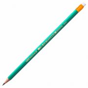 Карандаш чернографитный BIC, 1 шт., «Evolution», HB, с ластиком, корпус зеленый, 8803323