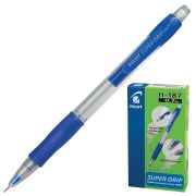 Карандаш механический 0,7 мм, PILOT H-187 «Super Grip», ластик, резиновый грип, корпус синий, H-187-SL, Н-187
