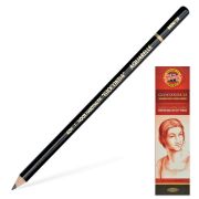Карандаш чернографитовый, акварельный, художественный, KOH-I-NOOR, 1 шт., «Gioconda», 2B, заточенный, картонная коробка, 880002B001KS
