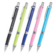 Карандаш механический 0,5 мм, BRUNO VISCONTI «FineGraphix», корпус soft-touch, ассорти, ластик, 21-0001