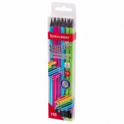 Набор карандашей чернографитных BRAUBERG «ULTRA COLOR» 12 шт., HB, с ластиком, пластиковые, 181710