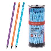 Карандаш чернографитный BRAUBERG «EXAM», 1 шт., HB, с ластиком, корпус ассорти, 181753