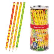 Карандаш чернографитный BRAUBERG «FRESH ZONE», 1 шт., HB, корпус ассорти, 181759