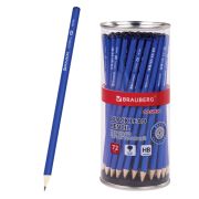 Карандаш чернографитный BRAUBERG «COSMIC», 1 шт., HB, корпус синий, 181766