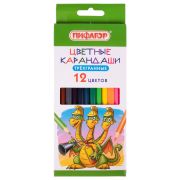 Карандаши цветные ПИФАГОР «Сказки», 12 цветов, классические, заточенные, 181821