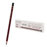 Карандаш чернографитный художественный 8B, 1 шт., BRAUBERG ART «PREMIERE», ВЫСШЕЕ КАЧЕСТВО, 181891