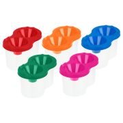 Стакан-непроливайка двойной, ассорти, тонированный прозрачный, СН45_С