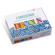 Краски акриловые художественные глянцевые «Декола», 12 цветов по 20 мл, в баночках, Невская Палитра, 2941116