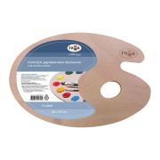 Палитра для рисования ГАММА «Студия» деревянная, овальная, 20х30 см, толщина 3 мм, 261018_01