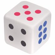 Ластик BRAUBERG «Cubo», 24х24х24 мм, белый, ассорти, 223605