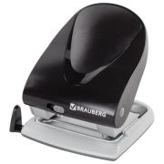 Дырокол BRAUBERG «Jet», до 40 листов, черный, 224341
