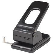 Дырокол металлический МОЩНЫЙ BRAUBERG «Heavy duty», до 60 л., черный, 226868