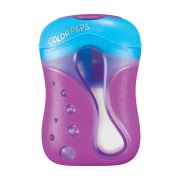 Точилка MAPED «Color Pep's» для цветных карандашей, с контейнером, 2 отверстия, корпус ассорти, 043110