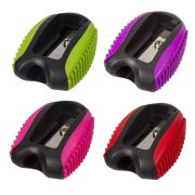 Точилка BRAUBERG «Space Neon», пластиковая, корпус ассорти, 228434