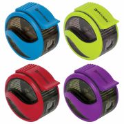 Точилка BRAUBERG «Rewind», с контейнером, пластиковая, корпус ассорти, 228468