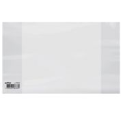 Обложка ПП со штрихкодом для тетрадей и дневников, ПЛОТНАЯ, 100 мкм, 210х350 мм, прозрачная, ЮНЛАНДИЯ, 229340