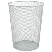 Корзина для бумаг, 9 л, металлическая, серебристая, BRAUBERG «Germanium», 231959