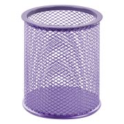 Подставка-органайзер BRAUBERG «Germanium», металлическая, круглое основание, 100х89 мм, фиолетовая, 231981