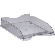 Лоток горизонтальный для бумаг «Люкс», А4 (350х255х70 мм), тонированный серый, ЛТ62