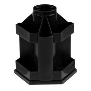 Подставка-органайзер «Maxi Desk», вращающаяся, 120х140х175 мм, 10 отделений, черная, ОР200