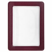 Обложка-карман для проездных документов, карт, пропусков, 92х69 мм, прозрачная, ПВХ, в цветной рамке, ассорти, ДПС, 2204