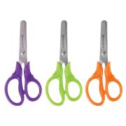 Ножницы BRAUBERG «FRUITY», 130 мм, ассорти, эргономичные ручки, закругленные лезвия, 236980