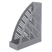 Лоток вертикальный для бумаг BRAUBERG «Standard+», 250х90х300 мм, серый, 237225