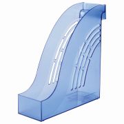 Лоток вертикальный для бумаг BRAUBERG «Office», 255х95х290 мм, тонированный синий, 237232