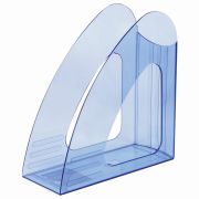 Лоток вертикальный для бумаг BRAUBERG «Delta», 240х90х240 мм, тонированный синий, 237245