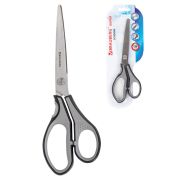 Ножницы BRAUBERG «SUPER», 230 мм, серо-черные, 2-х сторонняя заточка, эргономичные ручки, 237297